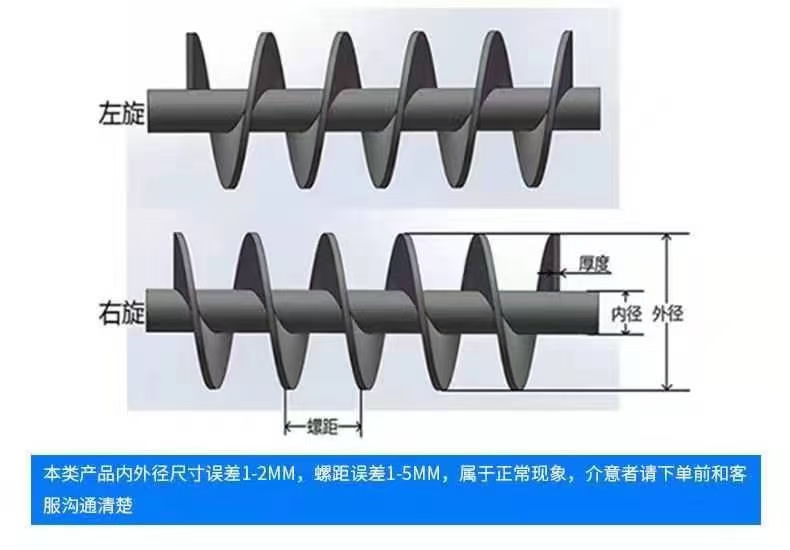 西安市不锈钢螺旋叶片蛟龙叶片 - 厂家